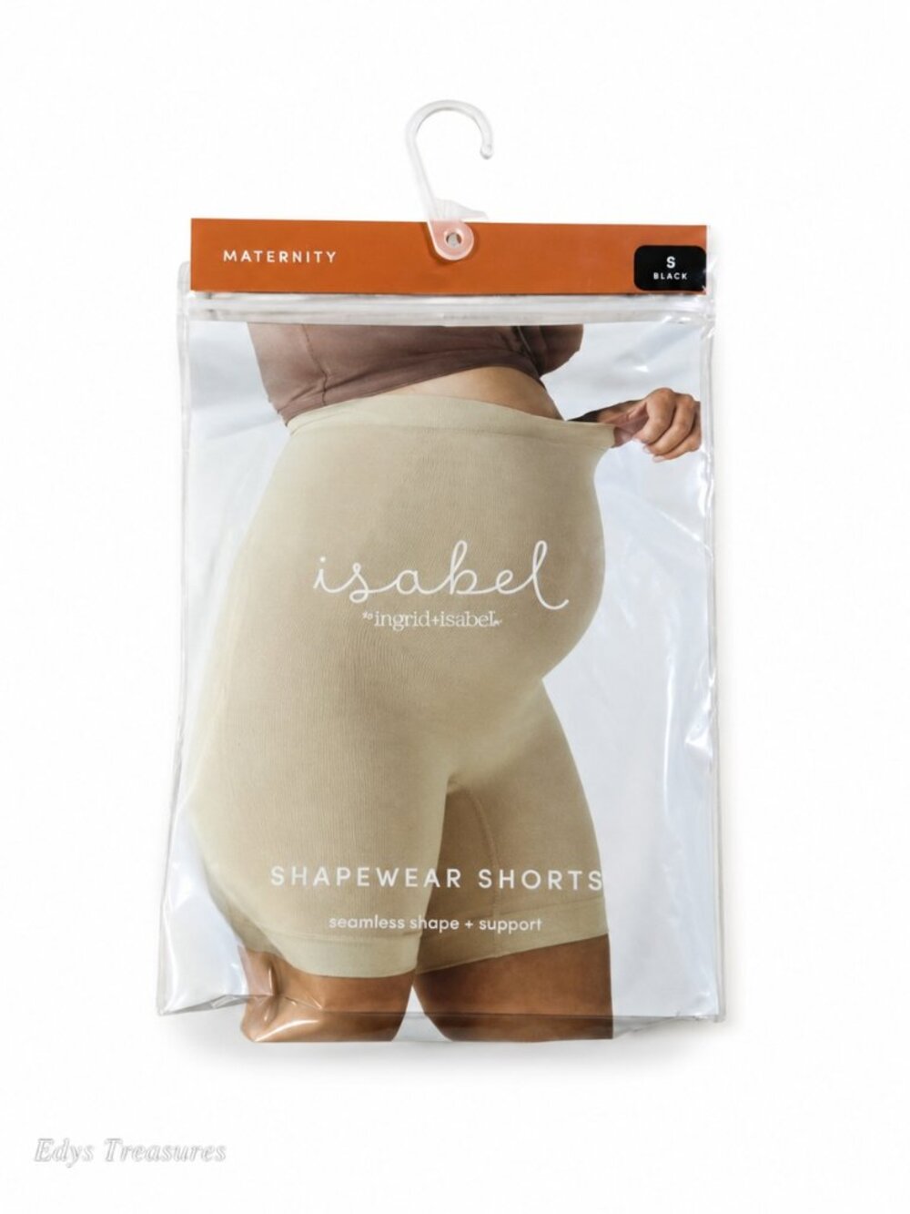 Isabel Maternity Shapewear Shorts Black Size S Seamless Support NWT